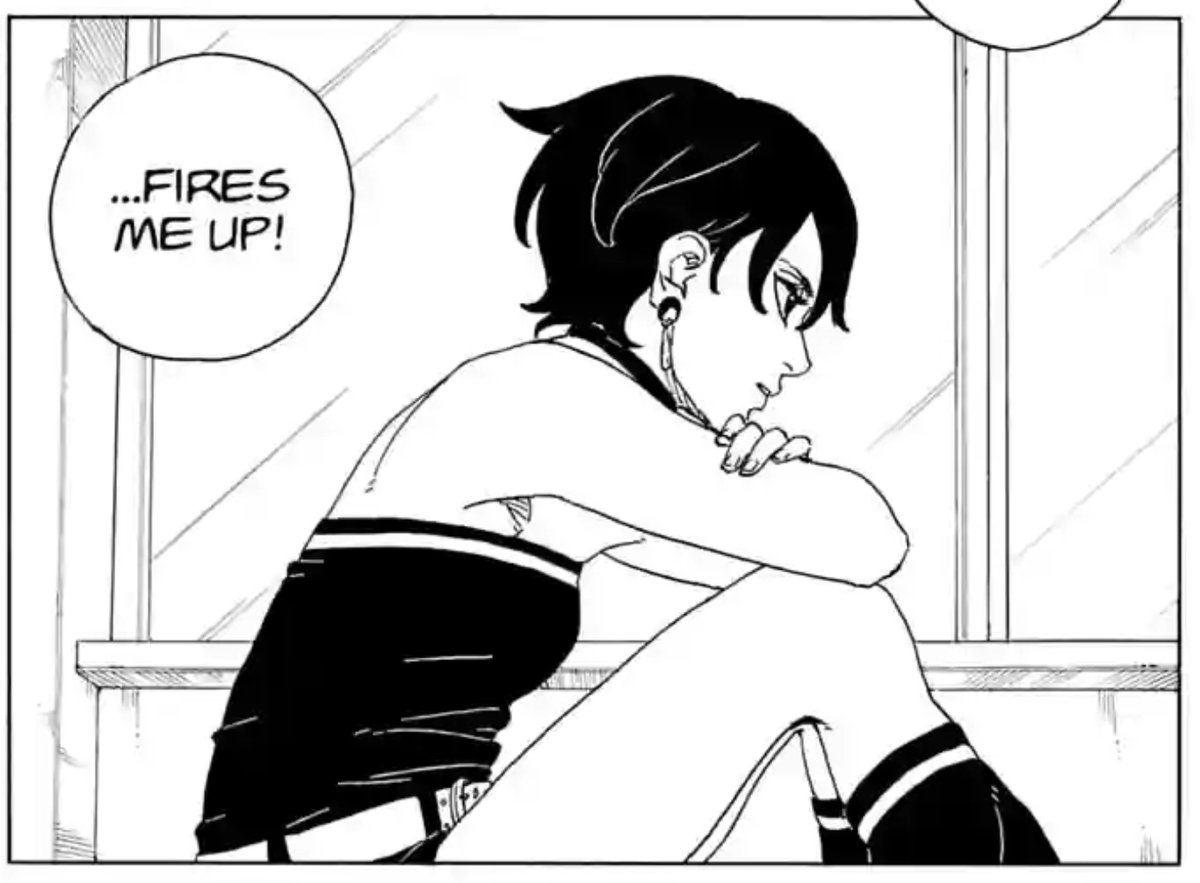 Borusar77830356's tweet photo. Facing hardships, mental difficult situations &amp; decisions..., Sarada has NEVER been in the SAFE/COMFORT ZONE 

Thus, failures, flaws, difficulties,… = human traits are unveiled naturally since she does NOT EVOLVE in a SUPERFICIAL LEVEL‼️Bcs she's not a STILTED char☝️

#Sarada https://t.co/CVI4aDowgJ
