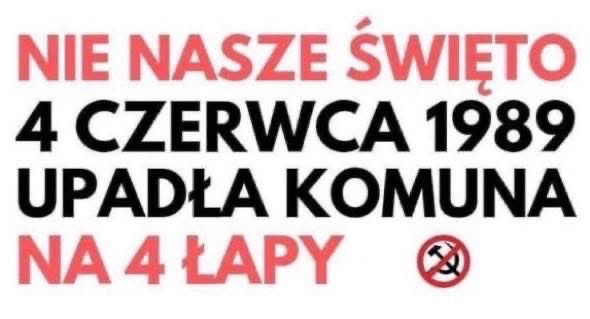 S_Chruszcz's tweet photo. 4 czerwca to nie nasze święto! 

❗️Gen. Jaruzelski jeszcze półtora roku pozostawał prezydentem!
❗️ Gen. Kiszczak miał jeszcze rok na demontaż państwa!

Skutki tej manipulacji, braku lustracji i dekomunizacji odczuwamy do dzisiaj.  
Pierwsze wolne wybory odbyły się 27.10.1991 r. https://t.co/cdNyxKLXeM