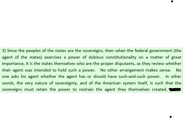 DoctorCopper's tweet photo. @jjfThompson @OldNewYork1664 When you don't understand the concept of state sovereignty, you ask stupid questions like OldKnickers did. Implicit in that question he asks is that the right to do whatever had to be justified to a supreme authority. But there was no supreme authority above the states. https://t.co/A4NzRm2SMM