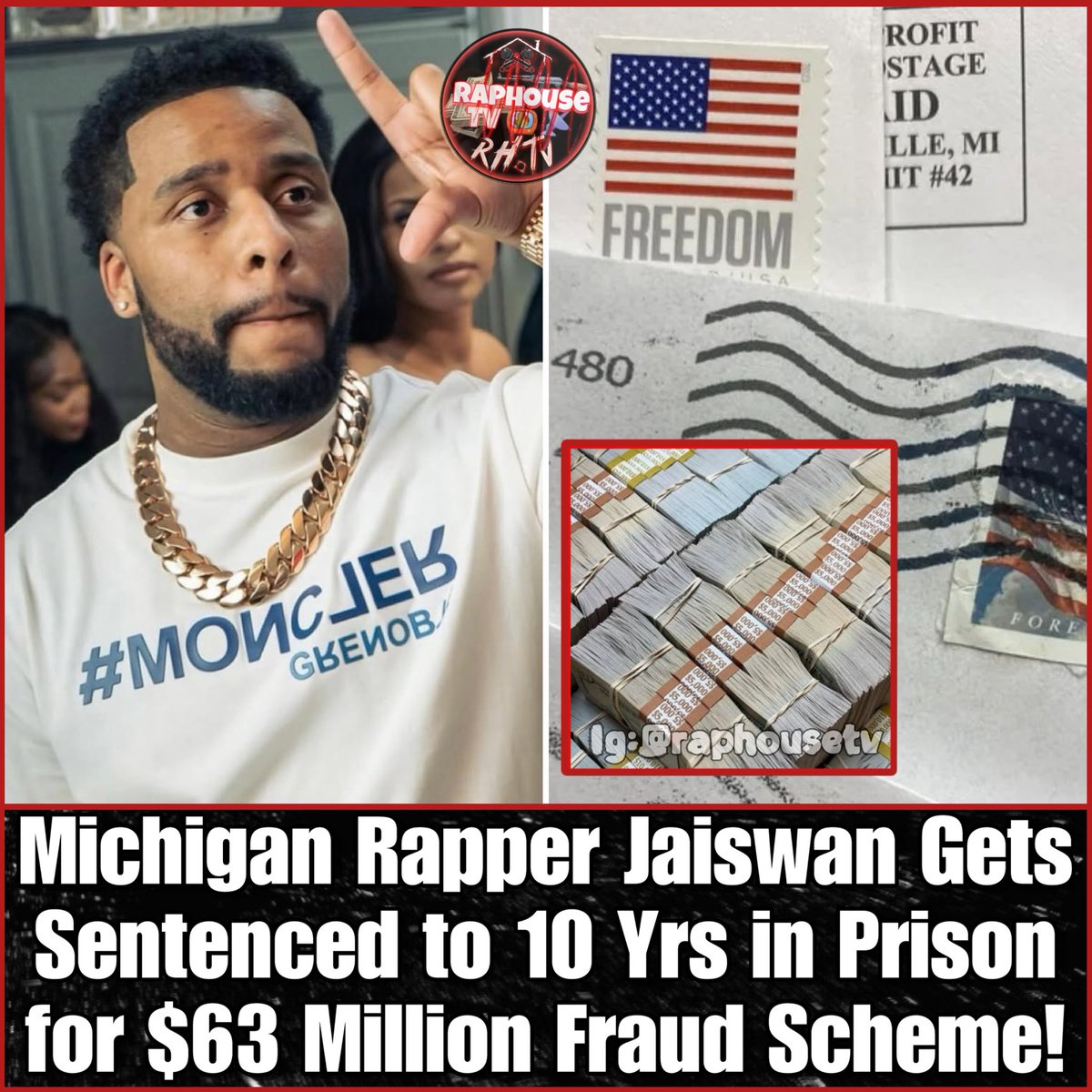 Michigan Rapper Jaiswan Gets Sentenced to 10 Years in Prison for $63 ...