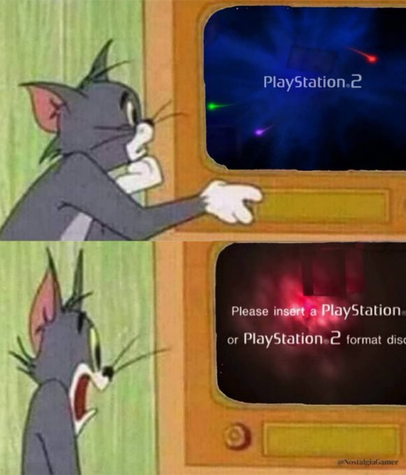GameStalgiaX's tweet photo. The scariest moment for someone with a PS2 https://t.co/0PAMcdh897