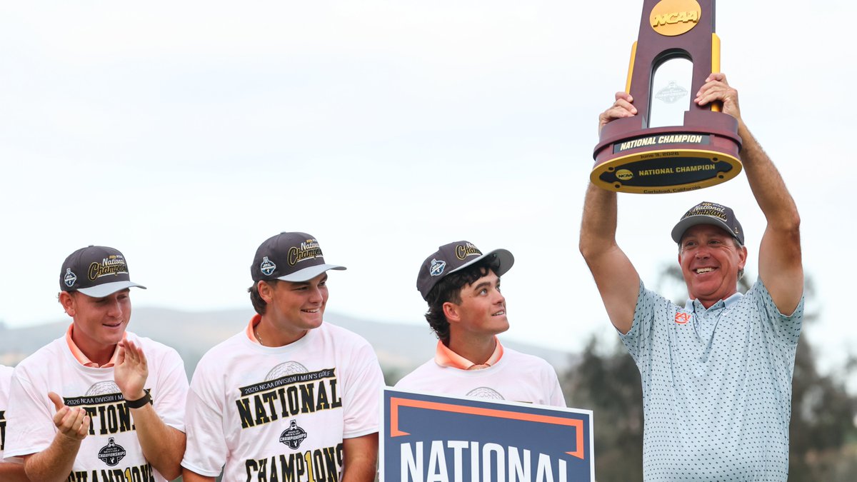 CClemente247's tweet photo. Inside the winning moment for Auburn's national champs

"I took a knee and I was just trying to hold in my tears... We won stroke play at the SEC Tournament, we won stroke play at the NCAA and we won the NCAA Championship. What a hell of a year."
https://t.co/8SOn4Q6hfc https://t.co/MElHwHKySv