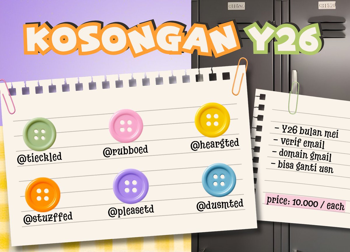 miqkeys's tweet photo. WTS ACC KOSONGAN Y26 MEI

🍸 : 10.000 

⋮ ⌗  verif email
⋮ ⌗  dom gmail
⋮ ⌗  usn mulchar
⋮ ⌗  data akun lengkap

#zonauang #zonaba https://t.co/zeVAPhEKPV