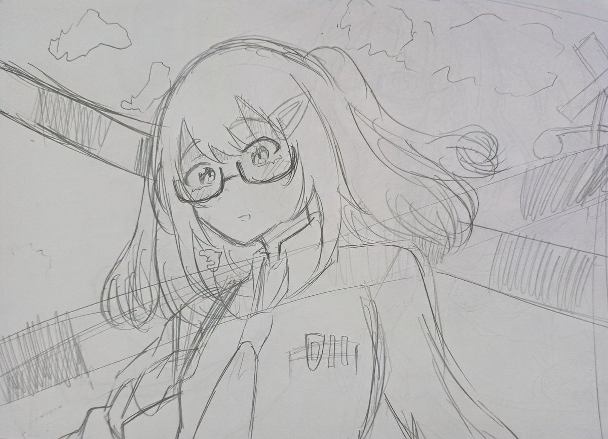 yuiha25's tweet photo. すべて諦めた歌みたの下書き( 'ω'  )
 #イラスト https://t.co/a9P4SR0thH