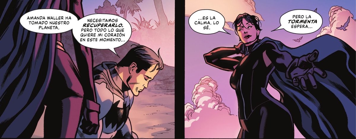iam_maferr's tweet photo. This part made me cry  bc it shows how mother box took them both to where Bruce felt happy for the last time &amp; that was on the beach w Selina &amp; all his heart wants is peace, the peace he felt there w the love of his life. It breaks my heart https://t.co/iCjMGM2zry