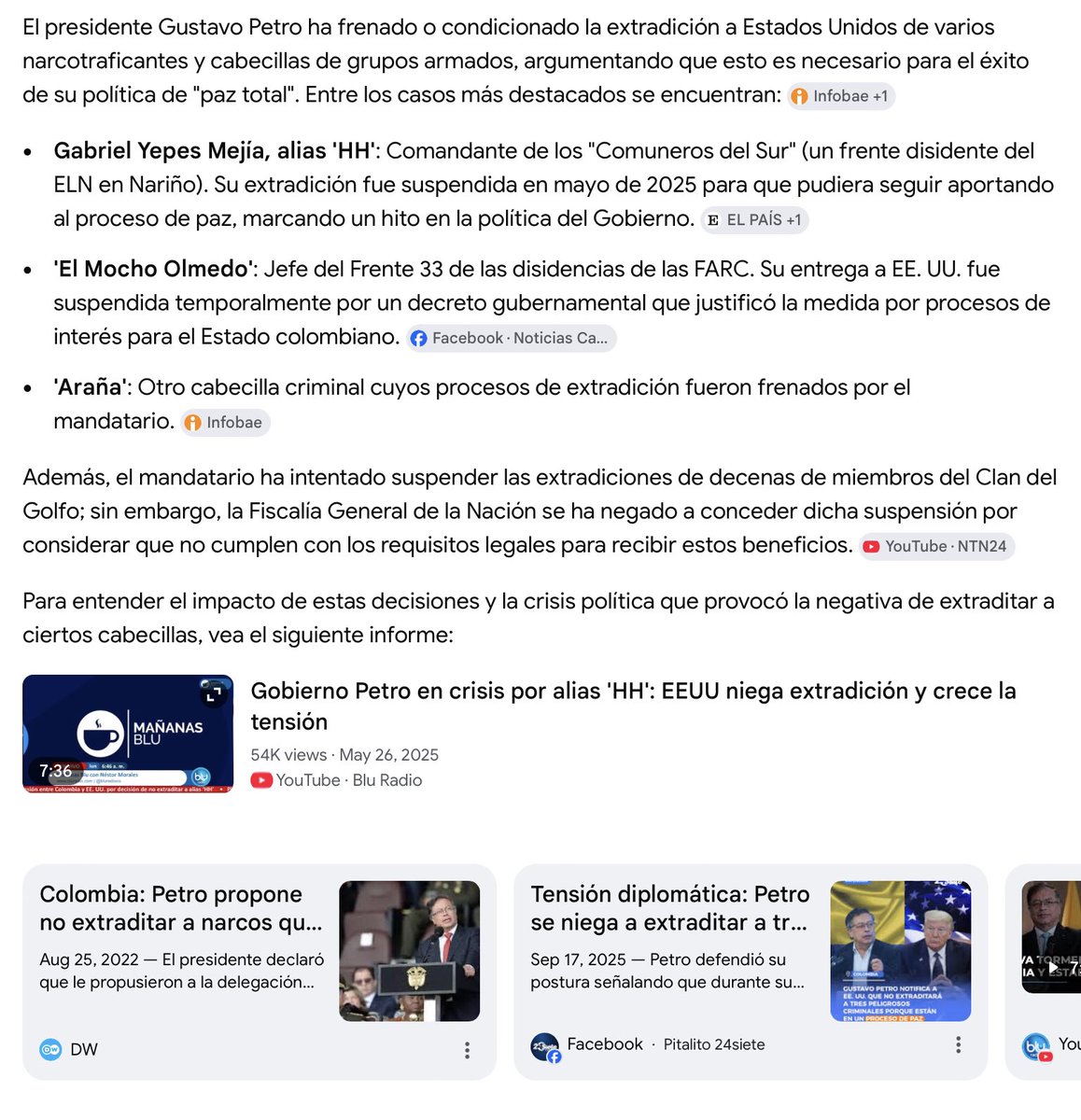 CeciliaLopezM's tweet photo. Ay doña María C, discúlpeme pero ya con el # 1 me rio porque la Constitución no lo permite ni cambiándola, el # 2 me ofende porque el presidente Petro se negó a extraditar a Araña, Yepes y Olmedo entre otros 👇🏻, el # 3 no necesita cambiar la Constitución para hacerlo, el # 4 está en el Proyecto de Ley de Constituyente y se puede hacer sin ella. Odio que me haga defender a ADLE, pero este panfleto del PH está lleno de falsedades.