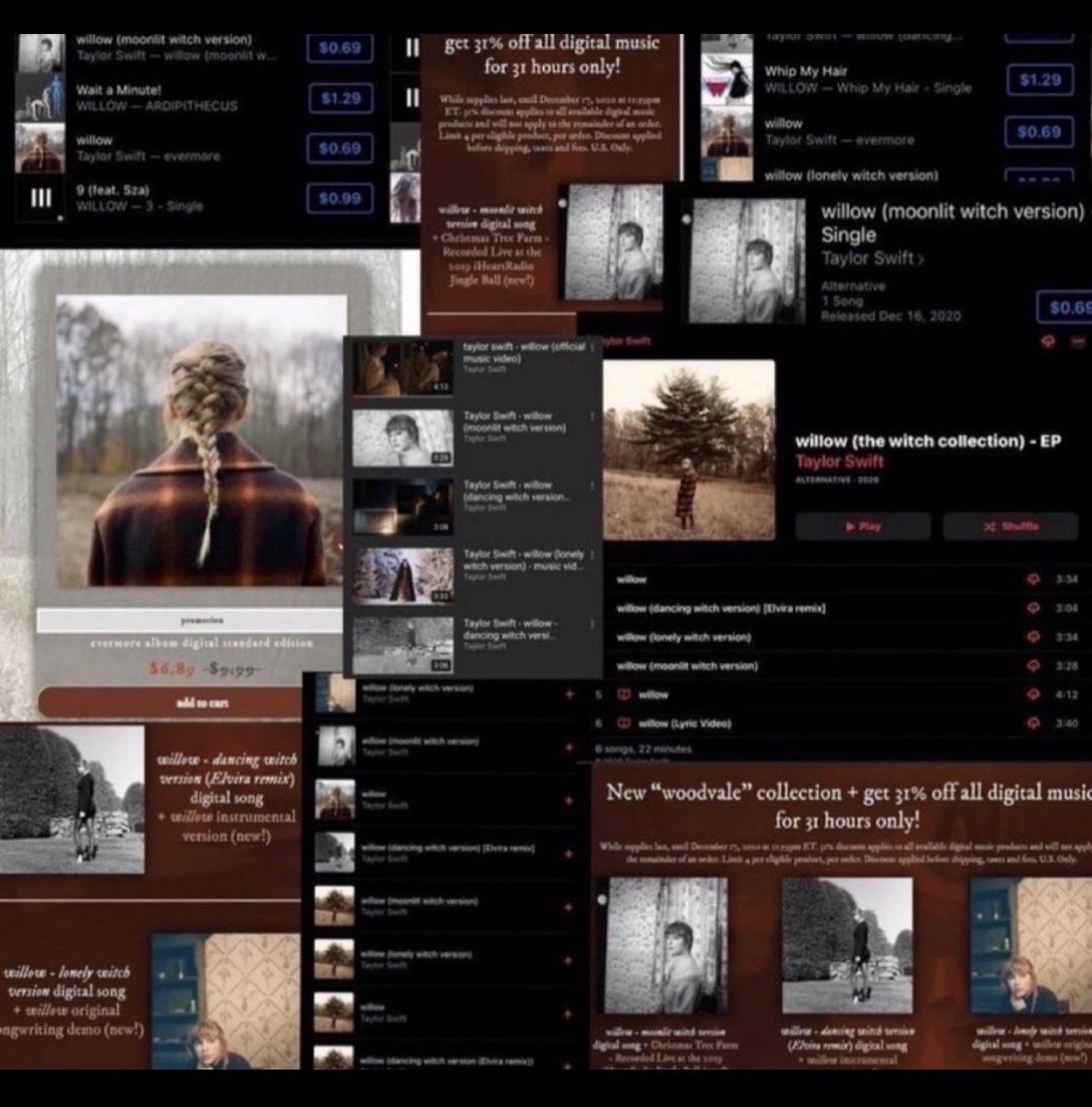 Honestjinora's tweet photo. And here’s another lie by the Swifties, Taylor swift went all out with remixes and versions the second she dropped willow, it has more versions and remixes than any Ariana song yet dropped 37 spots in its debut week! https://t.co/rWRtig7KZm