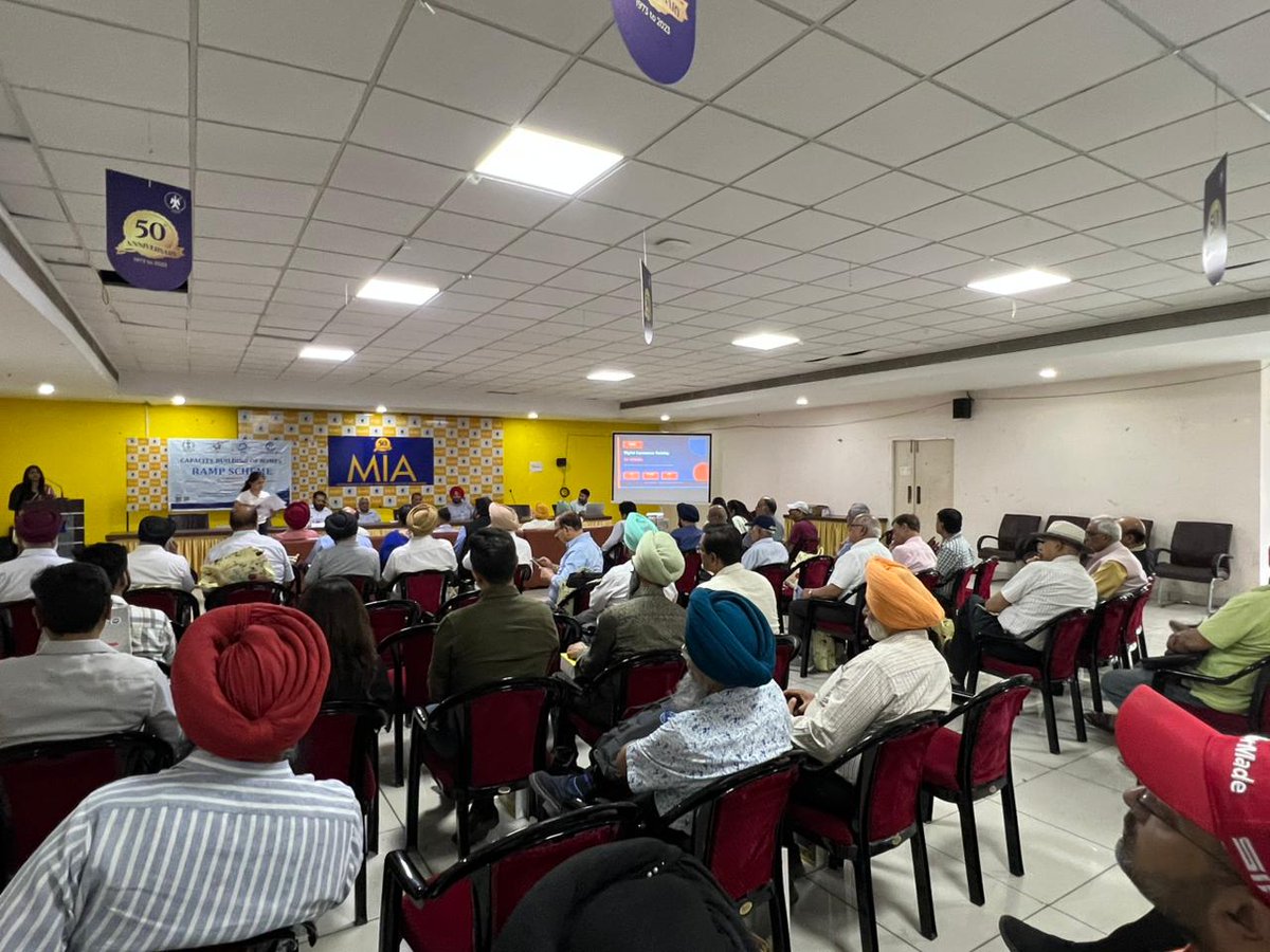 Ranjitpalpunjab's tweet photo. ਮੋਹਾਲੀ ਇੰਡਸਟਰੀਅਲ ਐਸੋਸੀਏਸ਼ਨ (MIA) ਵਿੱਚ MSME ਉਦਯੋਗਾਂ ਦੀ ਤਰੱਕੀ ਅਤੇ ਸਸ਼ਕਤੀਕਰਨ ਲਈ ਆਯੋਜਿਤ RAMP Scheme ਸਮਾਗਮ ਵਿੱਚ ਸ਼ਮੂਲੀਅਤ ਕਰਕੇ ਨਵੀਆਂ ਜਾਣਕਾਰੀਆਂ, ਤਜਰਬਿਆਂ ਅਤੇ ਵਿਚਾਰਾਂ ਨੂੰ ਸਾਂਝਾ ਕਰਨ ਦਾ ਮੌਕਾ ਮਿਲਿਆ।

#MSMEDevelopment #BusinessGrowth #Entrepreneurship #CapacityBuilding #ranjitpalsinghpunjab https://t.co/v2QkiqtaXT