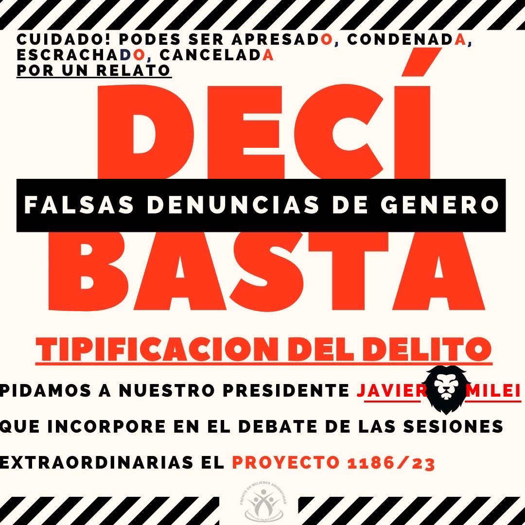AndreGuacci's tweet photo. Viendo tantos carteles sobre las falsas denuncias de violencia de género digo 
YA ESTÁ 
Se reconocen 
Están en la cabeza para todos los bandos de la sociedad, lo instalamos, pudimos 

Ahora solo resta sanar con justicia https://t.co/daOJnA7UKe