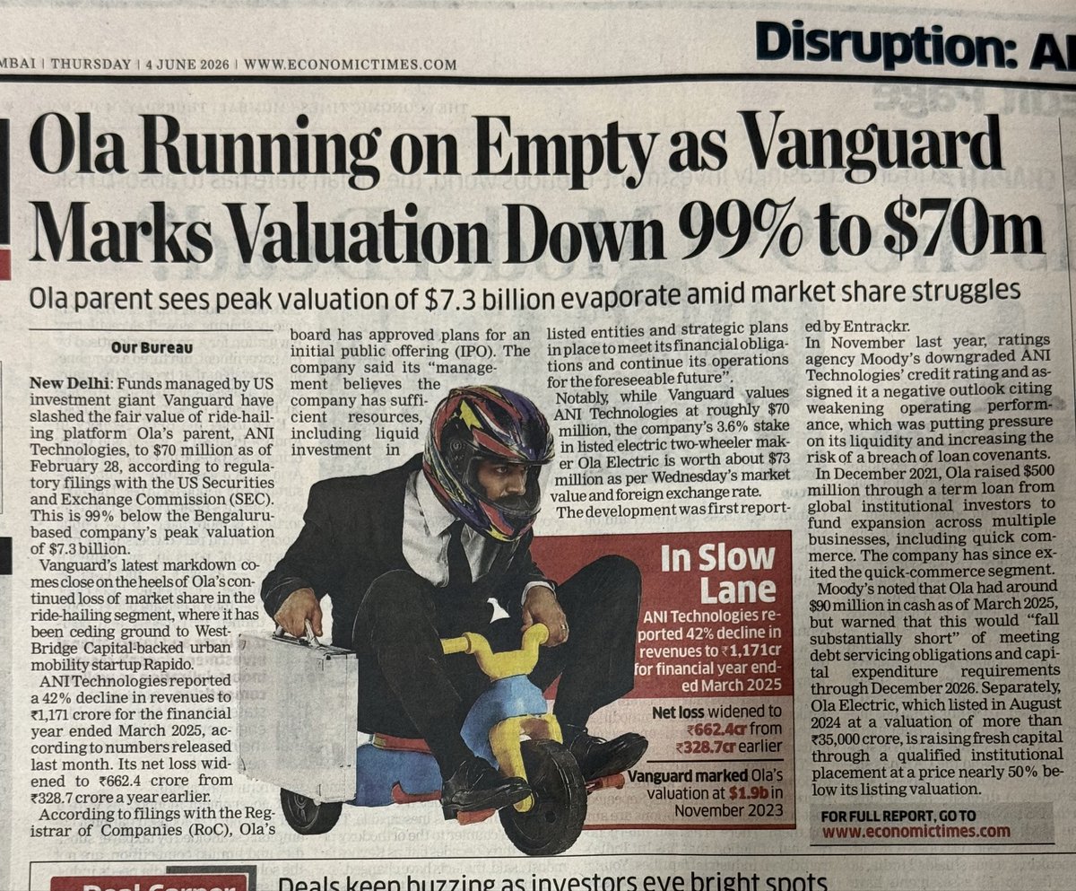 RURALINDIA's tweet photo. How can one not love @kunalkamra88’s dear friend @bhash and appreciate his stupendous business skills.

The gentleman has eroded 99% value of his company in a short span of time.

Extraordinary man. https://t.co/JRGxAONjo4