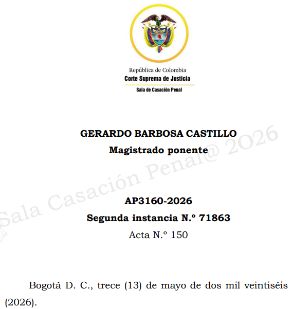 loviedoH's tweet photo. Corte S. Rad. 71863/26.

Defensa solicita nulidad después de aclaración y observaciones pero antes de lectura de Acusación, ¿es válido? NO. Cuando los reproches surgen de la acusación requiere que esté formulada por la fiscalía, si es por HJR y son deficientes se puede desde https://t.co/FppsJhAQQj