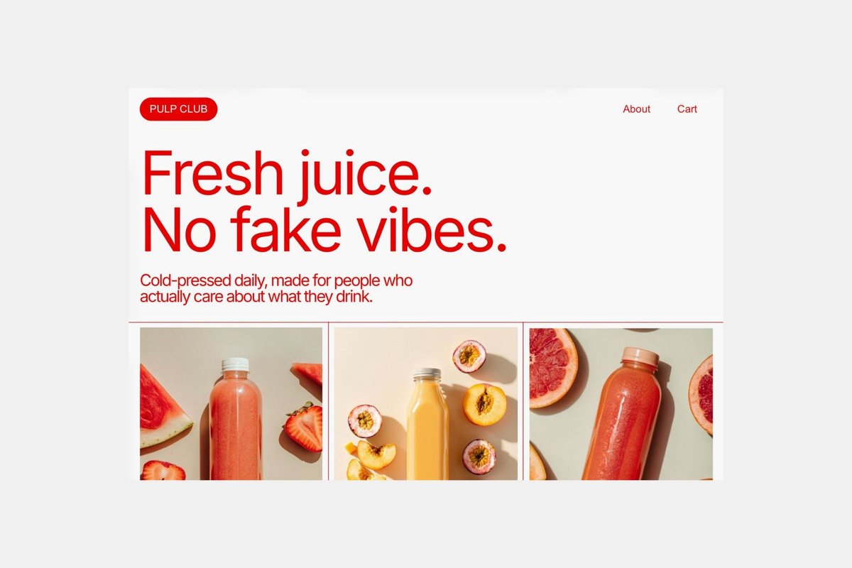 PixaSquare's tweet photo. PULP — Bold, modern small shops readymag template

For small brands and shops. Clean, friendly, and easy to adapt for any product.

Live Preview 
↳ https://t.co/PjqFS9jvtS

#webdesign #readymag #uidesign https://t.co/P4LfFhGrCB