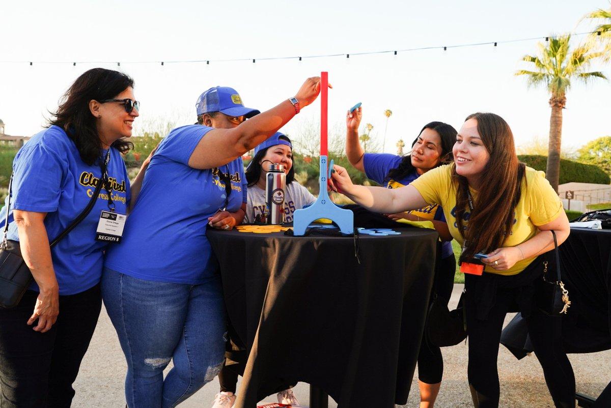 4cscomm's tweet photo. Day 1 of #CLI2026 presented by #4CS is in the books! Attendees had a day full of professional development, networking, and showing their community college pride during the spirit social hour. https://t.co/3HAzcMGzrp