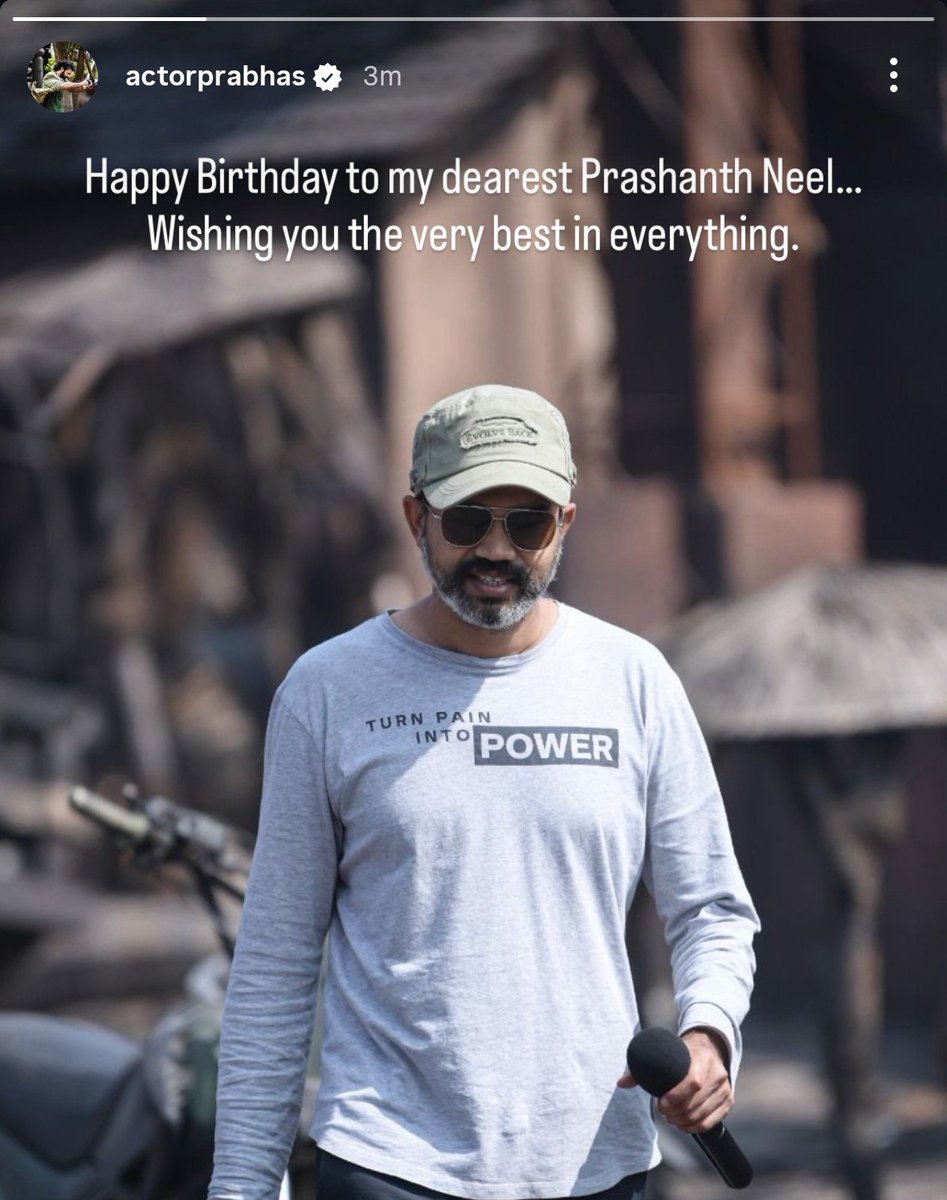 HailPrabhas007's tweet photo. INDIA'S BIGGEST SUPERSTAR sends his birthday wishes to #PrashanthNeel via IG 🥵🔥🥵🔥🥵🔥 #Salaar2 https://t.co/GDpsq1oCRV