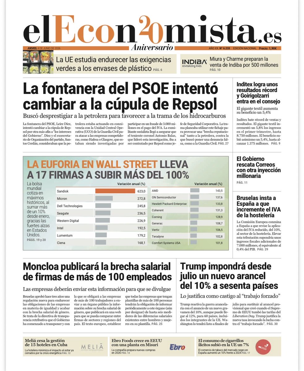 alexanderplass's tweet photo. La fontanera del PSOE intentó 
cambiar a la cúpula de Repsol https://t.co/WpAmGrqDAr