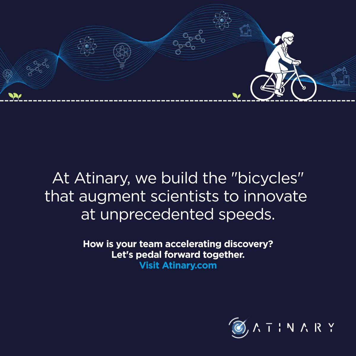 AtinaryTech's tweet photo. For #WorldBicycleDay, we're taking Steve Jobs’ "bicycle for our minds" analogy straight into the lab. 🚲

At our #AWS roundtable, Anders Lindh (#MettlerToledo) shared a compelling parallel: "Self-Driving Labs is the bicycle of the scientist." It multiplies human effort. https://t.co/ysduYl2pOW