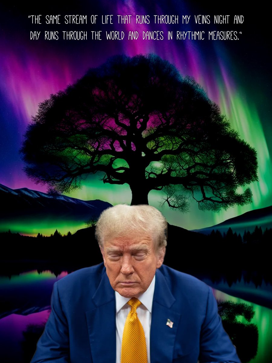 kunley_drukpa's tweet photo. Donald Trump defends the bold panpsychist claim that even grass has a soul - does this make Trump America’s first Animist President? https://t.co/Q1rkUSCnqq