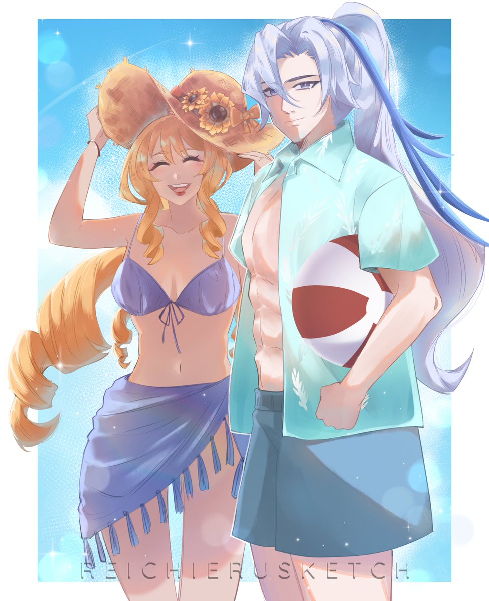ReichieruSketch's tweet photo. Summer is here! It's Summer already?!?!?!?!
#neuvia #navia #neuvillette https://t.co/qB4TtU4Otz
