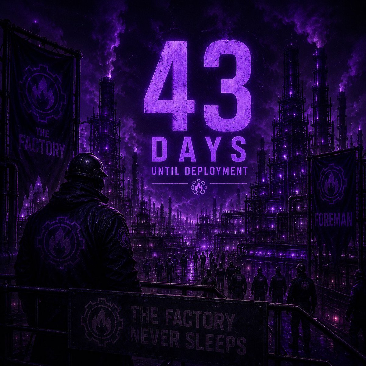 FactoryFomoSol's tweet photo. GM Workers. 🏭💜

43 days until deployment.

The machines are running. The workers are active. The signal keeps spreading.

Another day. Another shift.

THE FACTORY NEVER SLEEPS. ⚙️

#FOMO $FOMO #FOMOFactory #thefactoryneversleeps https://t.co/Ml56BjcSNX