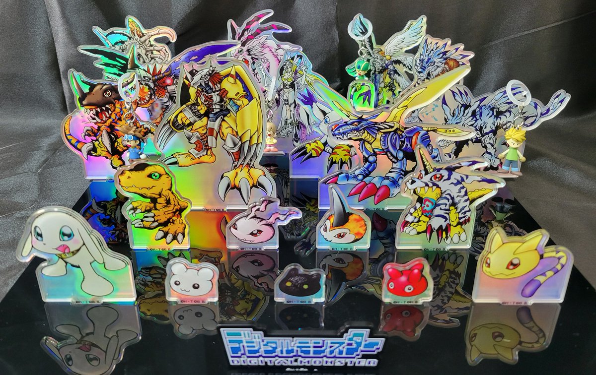 Kenshiro_pwc's tweet photo. デジモンのアクスタ
交換していただいた皆様のおかげで無事揃いました、ありがとうございます😭😭😭
ニャロモン、でかいぞ
スカグレ、お前はホーリーエンジェモンと交代だからな
ホリドラ、正統進化なんだよな！？

バンダイ様、続編待ってます
これで続き出さないとかデジモンらしいけど(皮肉だから) https://t.co/gJZzf4EQRD
