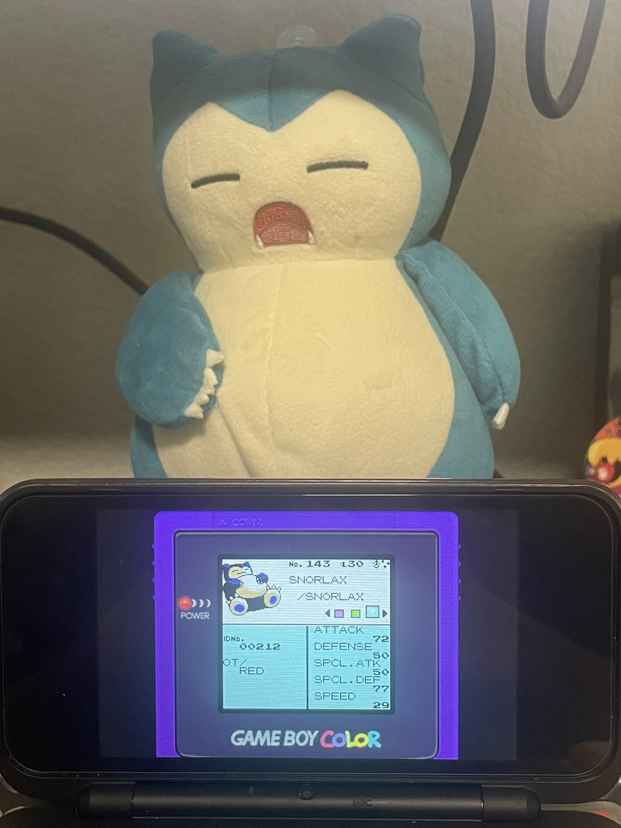 Danphibia's tweet photo. Shiny Snorlax in Pokémon Red after 9716 SRs! https://t.co/UAmm8FQMUR