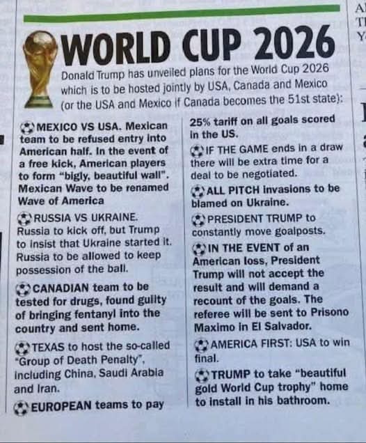 Realbrave3's tweet photo. A MAGA World Cup..... https://t.co/fREj6xknBC