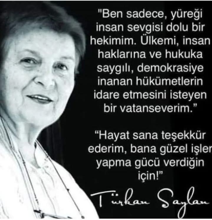 AliSere20's tweet photo. Saygı ve rahmetle, Türkan Saylan 🌿🇹🇷 https://t.co/Y5Q29XPUbJ
