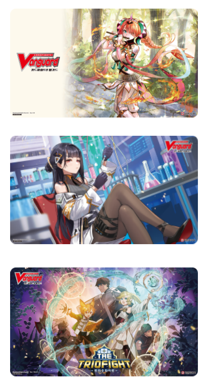 cf_vanguard_kr's tweet photo. 2026년 6월 6일(토) / 7일(일) 진행되는 KCCF의
카드파이트!! 뱅가드 한글판 부스에서 판매하는 상품 및 경품 획득 방법을 공개‼️

구축된 덱에서 『오버 트리거』를 뽑았을 경우, 룰렛을 돌려
과거에 배포되었던 플레이매트 중 1종을 획득 가능‼️ https://t.co/B0BN7WbbRm