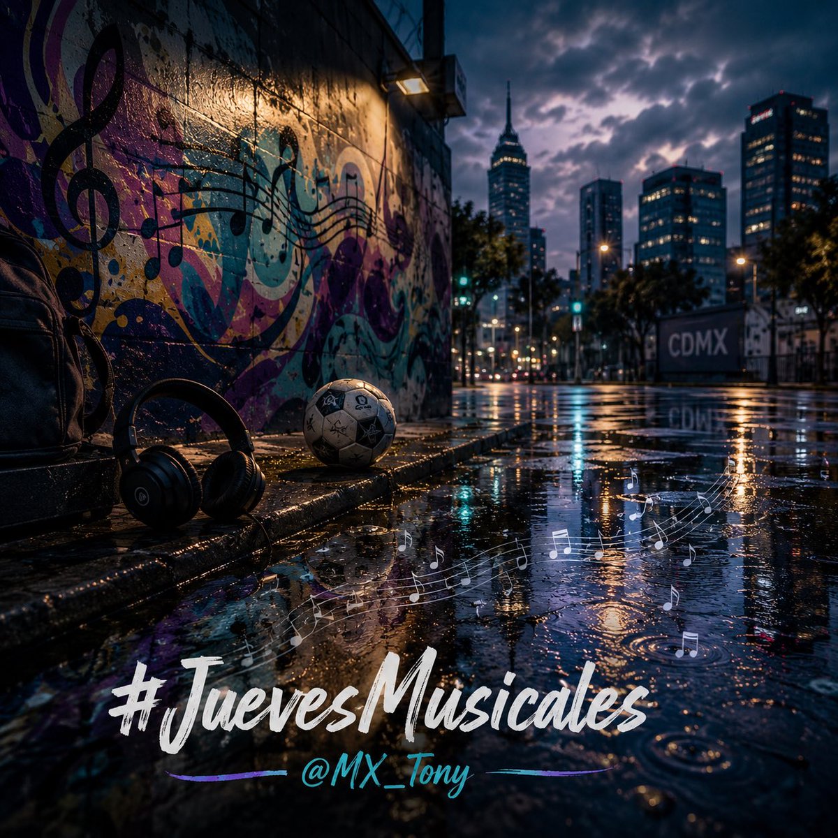 mx_tony's tweet photo. Toda ciudad tiene sonidos que valen una canción. 🌧️🎧

⚽️  ⚽️  ⚽️

#JuevesMusicales + @mx_tony

⚽️  ⚽️  ⚽️ https://t.co/IyjSlmmeM3