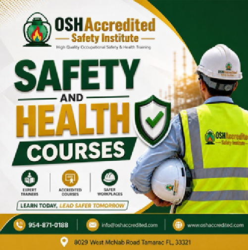 oshaccredited's tweet photo. Choose OSHAccredited Safety Institute for comprehensive safety and health courses designed for frontline workers and managers alike.

#SafetyCourses #WorkplaceSafety #SafetyManagement #CareerDevelopment #Training https://t.co/ScvpfSkmyy