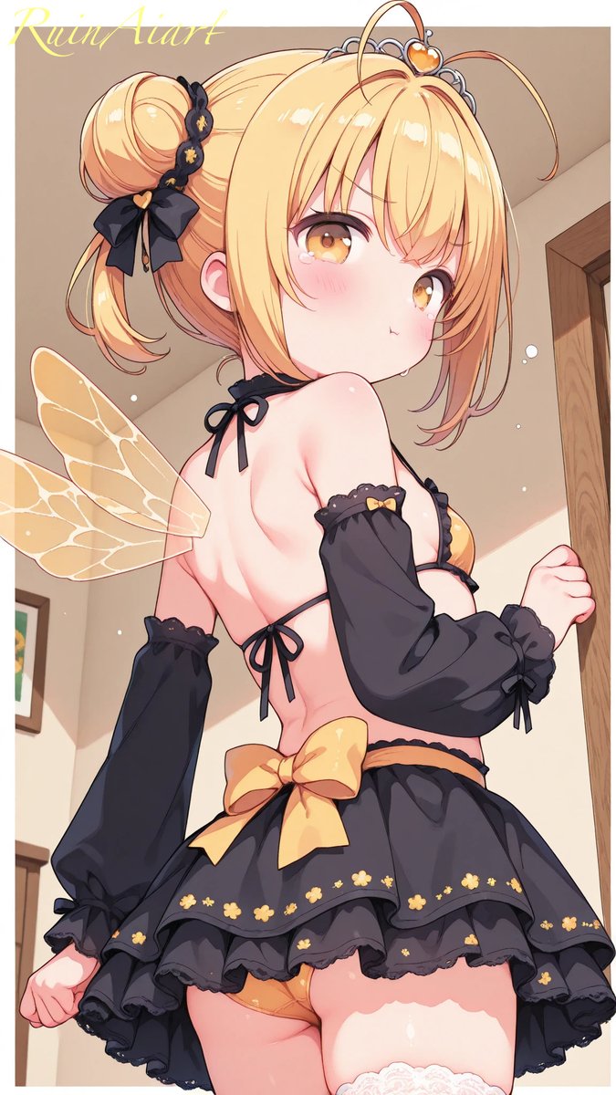 RuinAiart's tweet photo. 「……半径3mは離れてよねっ」 https://t.co/FJkno2Aynv
