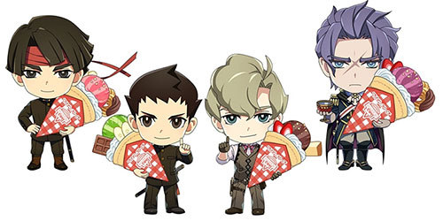 DailyBvZ's tweet photo. From “The Great Ace Attorney” x “Marion Crepes” Collab. https://t.co/JrduW9xObw