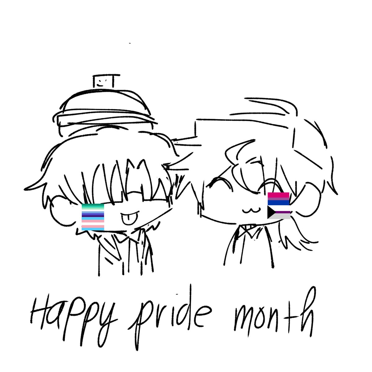 issy941's tweet photo. happy pride month for my boys https://t.co/JSDz6iaeGI