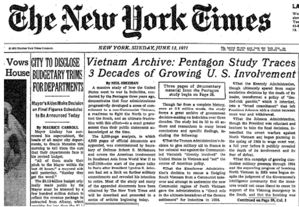 angeloinchina's tweet photo. Noam Chomsky Nailed It in 1972: The US Has Had a 60-Year Policy to Contain China

One line from the Pentagon Papers says it all.

In 1971, the Pentagon Papers were leaked. Most reporters focused on tactical lies. Noam Chomsky read the same documents and saw something deeper: a playbook for imperial containment that the US has followed for over six decades.
Chomsky's devastating find: A 1959 State Department memo urging the US to "retard the economic progress of the Communist Asian States."
Not contain. Not deter. Retard. Actively slow down development. 
Why? Because China's success would be an ideological threat to US global dominance.

The McNamara memo of November 3, 1965 confirms it: "The decision to bomb North Vietnam makes sense only if in support of a long-run United States policy to contain Communist China."
The war that killed millions was never about Vietnam. It was always about containing China.
The unbroken chain:
•1965 McNamara: "China threatens to undercut our importance in the world"
•1992 Wolfowitz: Prevent "regional peer competitor"
•2017-2022 Trump/Biden NSS/NDS: China is a "revisionist power" and "pacing challenge" seeking to "reshape international order"
Same fear. Same policy. Sixty years. Democratic and Republican presidents.
Chomsky in 1972: "The goal was to crush any successful challenge to the US-led order."
Biden in 2022: "China is the only competitor with both the intent and capability to reshape the international order."
He nailed it then. 

Still true now.

Read the full article here: https://t.co/qpop3sTtl3
Link to Chomsky's 1972 paper: https://t.co/2GBozdAaTK