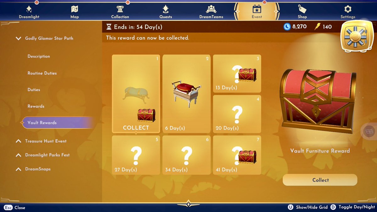 ComftyChaos's tweet photo. Managed to wrap up Week 1 Routine Duties…

Since I had the vaulted items, I was given part of the De Vil Car Track Kit! Cool cool 🙌🏼

Let’s see what happens next week! 👀 

#DDLV #DDV #DLV #DisneyDreamlightValley https://t.co/Ek1CZEk9NH