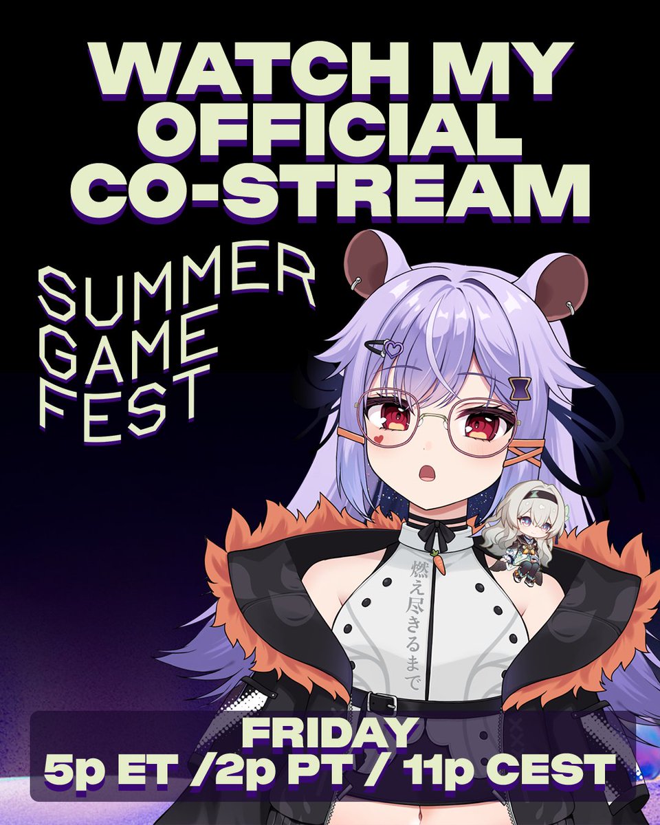 MoonHmtr's tweet photo. woooooooah whats this?????

guess who's a official co-streamer for #SummerGameFest!!!

feel free to hang out with me and my mods on friday as we watch and react this friday~ https://t.co/Q8NXB9Cppt