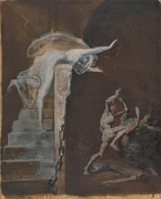 Pollutz__'s tweet photo. Johann Heinrich Füssli - Ariadne Watching the Struggle of Theseus with the Minotaur https://t.co/9948an2jlA