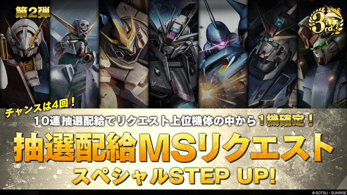 4月から5月にかけて実施した「抽選配給MSリクエスト」キャンペーンの