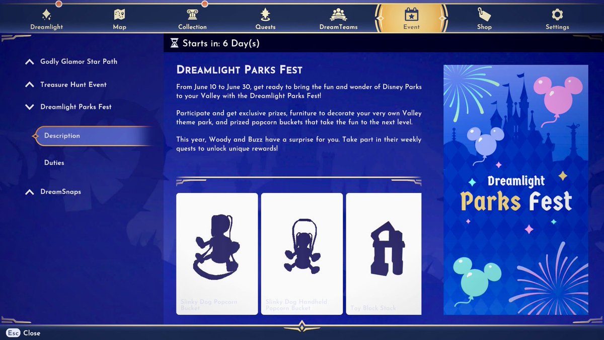 ComftyChaos's tweet photo. Okies this be my last post for a while, I know y’all are like…

SERIOUSLY?! 🤭
Lots of info, not my fault, ok maybe it’s a little my fault…😬

Anyway…New Event, Dreamlight Park Fest, starts in 6 days!

and we’re level 46…so close! 😮‍💨

#DDLV #DDV #DLV #DisneyDreamlightValley https://t.co/X2Efugdsjc