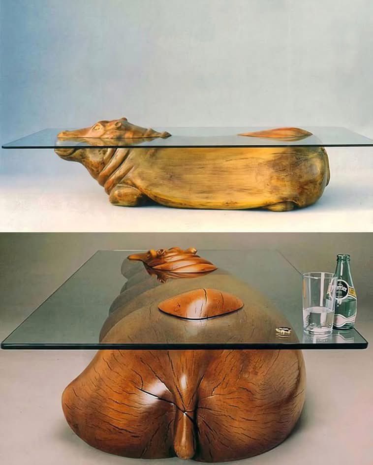 pmamtraveller's tweet photo. Hippo Table designed by Derek Pearce https://t.co/HI0qLgkvSQ