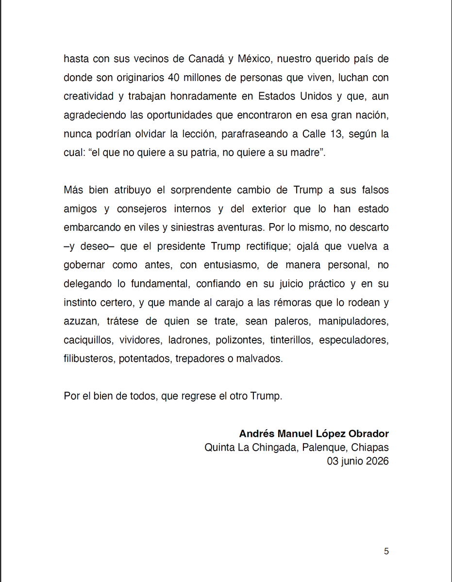 PM_Navegaciones's tweet photo. En México ha ocurrido algo que sólo pasa en excepcionales ocasiones en la historia: la concatenación de dos dirigentes brillantes, congruentes, queridos y apoyados por el pueblo.
Y lo estamos viviendo. https://t.co/7j5bQzdpoW