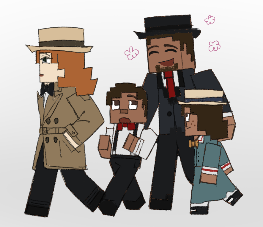 Teach2alt's tweet photo. Family 
#Minecraft https://t.co/aL5pmBieIs