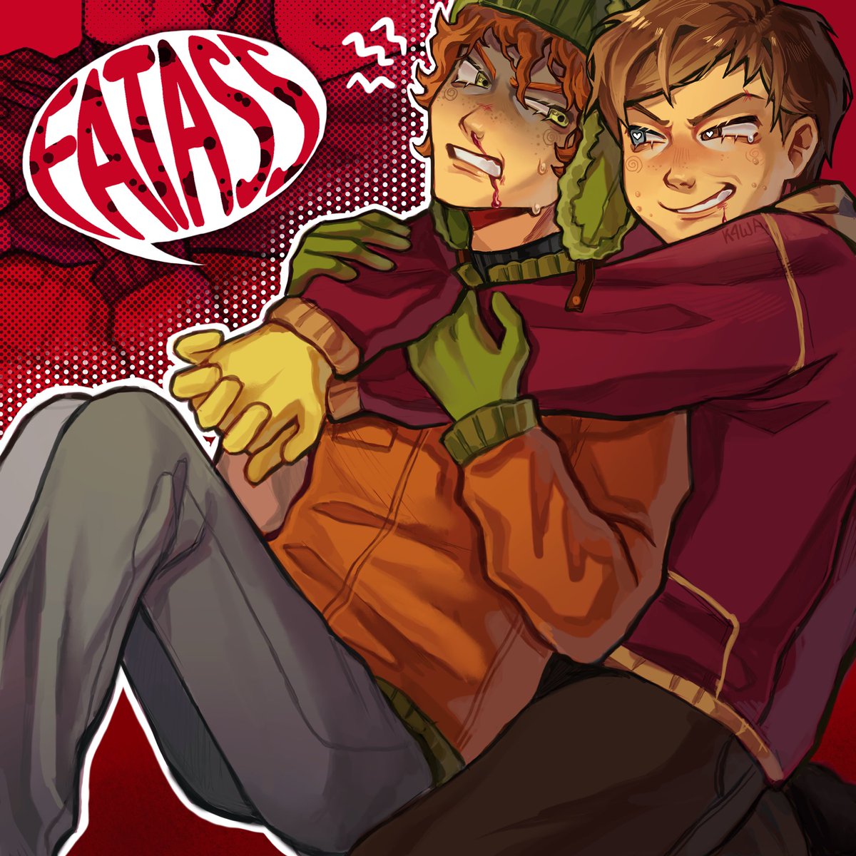 vladakasha's tweet photo. hi everyone!!! I'm new here (≧◡≦) I'm an artist! I'll be posting my art little by little… let's start with kyman!!! 🐶

#kyman #southpark #kylebroflovski #ericcartman https://t.co/WlXkjZRD7Y
