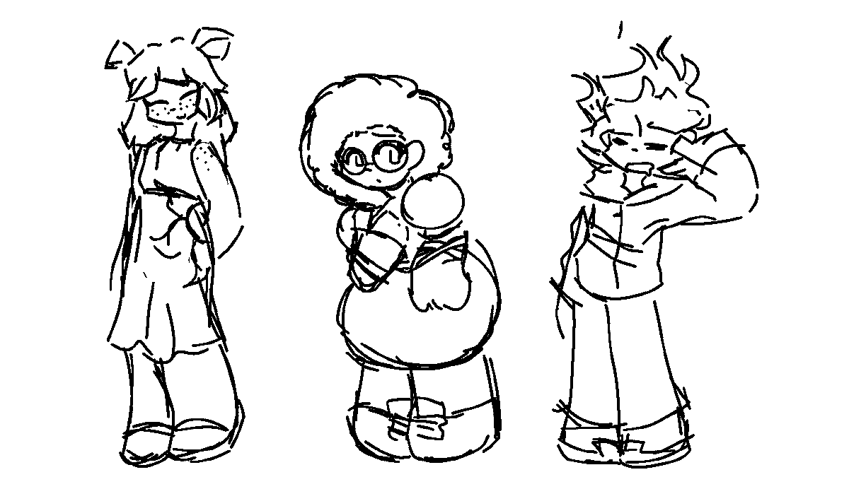 ThisAri_Tree's tweet photo. little sketch of bfdi final 3 in their finale outfits. it's incredibly important for you all to know firey woke up 5 minutes before the finale and literally threw on the first things he saw no socks slip on shoes

#bfdi https://t.co/KbEGRMivJj