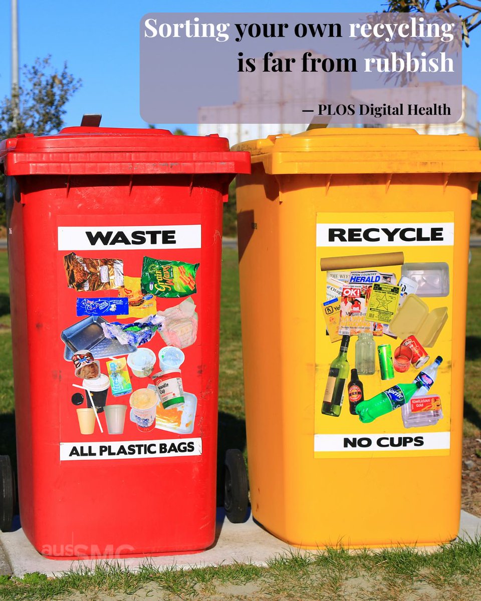 AusSMC's tweet photo. 🗑️Sorting the recycling at home leads to a higher quality recycled product compared to relying on sorting at recycling facilities, according to international research

https://t.co/vfqBx8a7IX

#science #sciencenews #research #stem #facts #knowledge #sciencefacts #recycling #waste https://t.co/c64kGV1kyu