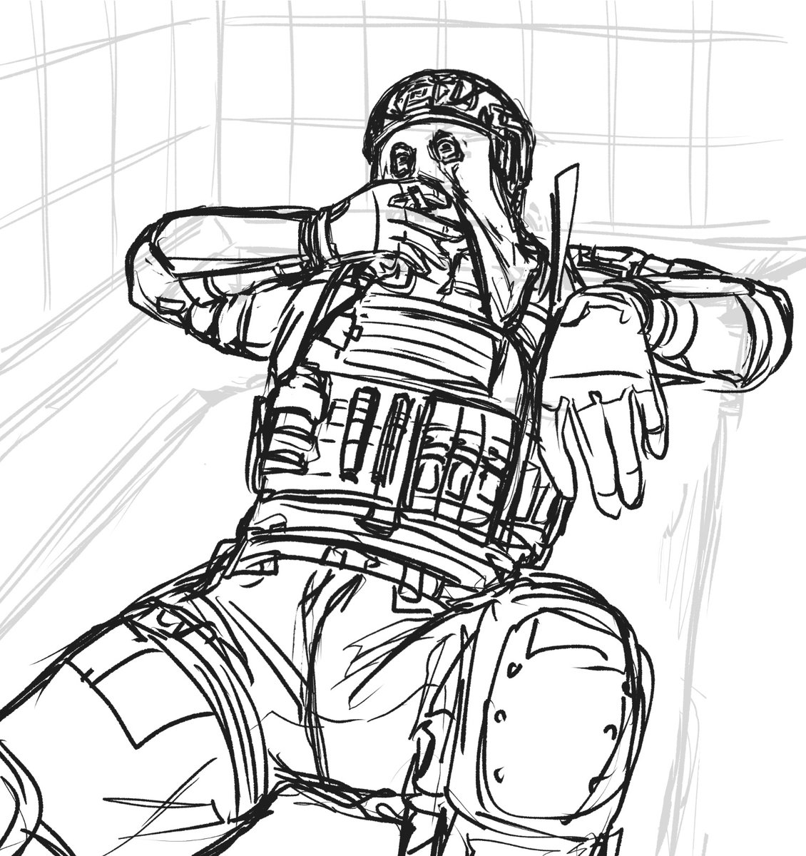 strawbbipie's tweet photo. I've been away for too long.. have this WIP 🌚 he WILL be soaked, idc about his gear #könig #konig https://t.co/gjBVBfFqF9
