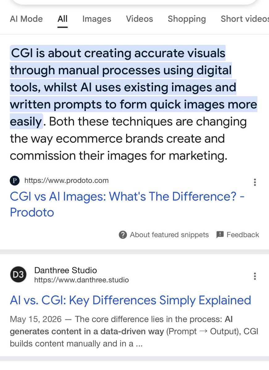 CrowdSourceDrop's tweet photo. @LoganSnare generative ai vs computer generated images https://t.co/Y4BYLKuXEK