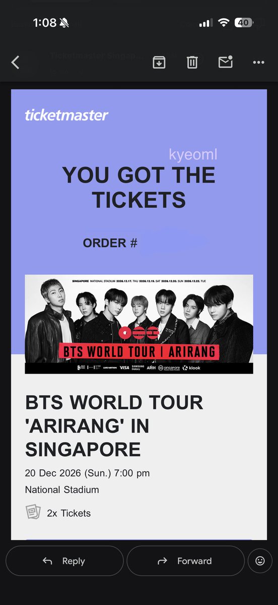 kyeoml's tweet photo. omgg about to cry rn !! thank you so much again @woncheolnation for securing my tickets for sg 🥹 super duper grateful for your patience and efforts, 10/10 service 💜 https://t.co/kxH6SDCZhQ
