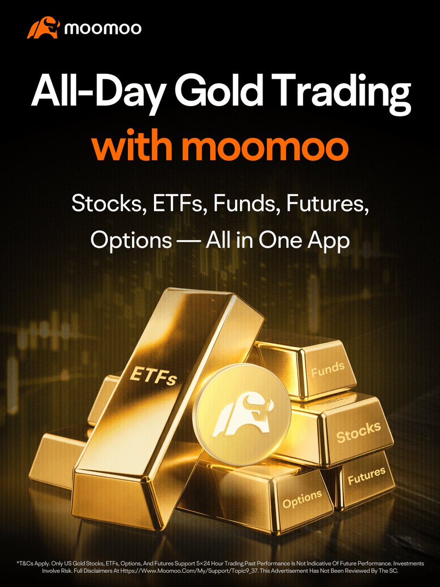 theyamato_'s tweet photo. 【All-Day Gold Trading】moomoo: All-in-One Investment Platform – Stocks, ETFs, Funds, Futures &amp; Options!

#MoomooWealth #GoldInvesting #GoldAllocation #SafeHavenAssets #AssetAllocation #DiversifiedInvesting #GoldETF #GoldFunds #GoldFutures #GoldOptions #GlobalAssetAllocation https://t.co/VQkNYNHJRY