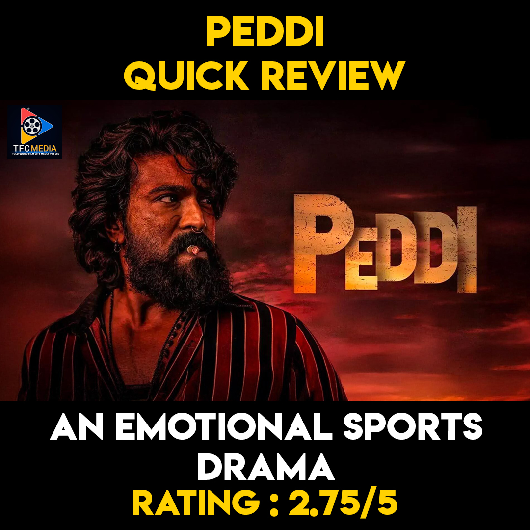 tfcmedia23's tweet photo. #Peddi #PeddiReview #RamCharan #BuchiBabuSana #JanhviKapoor  #TFCMedia https://t.co/oU4RNswlPw